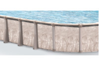 Malibu 15'x26' Oval Resin Hybrid Above Ground Pool with Premier Package | 52" Wall | PPMRN152652P | 65162