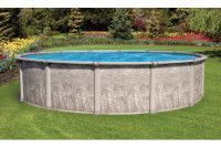 Malibu 27' Round Resin Hybrid Above Ground Pool with Premier Package | 52" Wall | PPMRN2752P | 65164