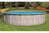 Malibu 24' Round Resin Hybrid Above Ground Pool with Premier Package | 52" Wall | PPMRN2452P | 65165