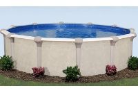 Oxford 8' Round Resin Hybrid Above Ground Pools with Standard Package | 52" Wall | 65206