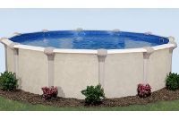 Oxford 12' Round Resin Hybrid Above Ground Pool with Premier Package | 52" Wall | 65209