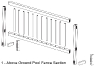 Above Ground Fence Kit "B" | 3 Sections - White | 4300401