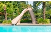 SR Smith Typhoon Pool Slide | Right Curve | Sandstone | 670-209-58123