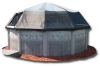 Fabrico Sun Dome Screen | Vinyl Pool Dome for 18' x 40' Oval Above Ground Pools | 213850BS