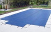 PoolTux Royal 25' x 45' Mesh Safety Cover | Blue | 4' x 8' Center End Step | CSPTBME25451