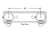 Perma-Cast Plastic Deck Anchor Channel Set on 20" Center | PC-4020-P