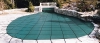 Merlin DuraMesh 16' x 32' Mesh Safety Cover | 4' x 8' w/ 1' Offset Right Side Step  | Green | 25M-M-GR