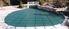 Merlin DuraMesh 16' x 32' Mesh Safety Cover | 4' x 8' w/ 4' Offset Right Side Step  | Green | 34M-M-GR