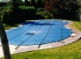 PoolTux Emperor 20' x 40' In Ground Safety Cover | Blue Solid with 4' x 8' Center End Step | CSPTBS20401