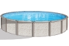 Azor 15' Round Above Ground Pool Kit with Premier Package | 54" wall | 55373