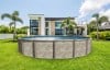Azor <b>Resin</b> 27' Round Above Ground Pool Kit with Standard Package | 54" Wall | 55383