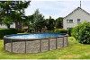 Azor 18' x 33' Oval Above Ground Pool Kit with Premier Package | 54" wall | 55400