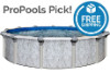 Sierra Nevada 16' Round Resin Hybrid Above Ground Pools with Standard Package| 52" Wall | 56060