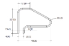 SR Smith 48" Center Grab 4 Bend Marine Grade Stainless Steel Rail | DMS-101A-MG