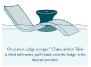 Ledge Lounger In-Pool Chaise Table | Granite Gray | LLST-14T-GG