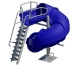 SR Smith Vortex Slide | <b>Straight</b> Ladder & <u>Closed</u> Flume | Blue | 695-209-23