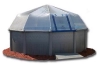 Fabrico Sun Dome All Vinyl Dome for Soft Sided Above Ground Pools | 9' x 18' Rectangle