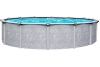 Lancaster 27' Round Above Ground Swimming Pool with Premier Package | 52" Wall | 59393