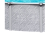 Lancaster 27' Round Above Ground Swimming Pool with Premier Package | 52" Wall | 59393