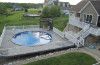 24' Round Ultimate Pool Sub-Assy with Synthetic Wood Coping | 52 in. Walls | ULT24RNDW | 60963