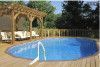 17' x 32' Oval Ultimate Pool Sub-Assy with Synthetic Wood Coping | Walk-In Steps | 52 in. Walls | W301732VS | 60968