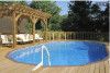 15' x 24' Oval Ultimate Pool Sub-Assy with Synthetic Wood Coping | Walk-In Steps | 52 in. Walls | W301524VS | 60974