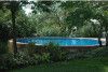 15' Round Ultimate Pool Sub-Assy with White Aluminum Coping | Walk-In Steps | 52 in. Walls | ULT15RNDSTAIRC | 60997