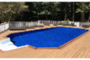 Ultimate 14' x 30' Grecian Above Ground Pool Kit | Brown Synthetic Wood Coping | Free Shipping | Lifetime Warranty | 61016