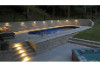 Ultimate 14' x 30' Grecian Above Ground Pool Kit | Brown Synthetic Wood Coping | Walk-In Step | Free Shipping | Lifetime Warranty | 61035