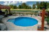 Ultimate 24' Round Above Ground Pool Kit | White Bendable Aluminum Coping | Walk-In Step | Free Shipping | Lifetime Warranty | 61048