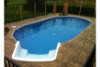 Ultimate 17' x 32' Oval Above Ground Pool Kit | White Bendable Aluminum Coping | Free Shipping | Lifetime Warranty | 61052