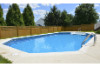 Ultimate 14' x 30' Grecian Above Ground Pool Kit | White Bendable Aluminum Coping | Free Shipping | Lifetime Warranty | 61056
