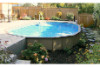 Ultimate 15' x 24' Oval On Ground Pool Kit | Brown Synthetic Wood Coping | Free Shipping | Lifetime Warranty | 61069