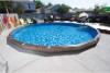 Ultimate 15' Round InGround Pool Kit | Brown Synthetic Wood Coping | Walk-In Steps | Free Shipping | Lifetime Warranty | 61405