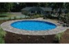 Ultimate 18' Round InGround Pool Kit | White Bendable Aluminum Coping | Walk-In Steps | Free Shipping | Lifetime Warranty | 61418