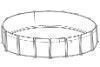 Capri 30' Round Resin Hybrid Above Ground Swimming Pool with Standard Package | 54" Wall | 62026