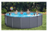 Intex Graphite Gray 15' 8" Round Panel Above Ground Pool Kit | 49" Tall | 26383EH | 62530