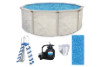 Echo 24' Round Above Ground Pool with Standard Package | 52" Wall | PPECH2452 | 63431