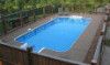 Cardinal 16' x 34' Rectangle In Ground Pool Kit | <b>8' Liner Over Step</b> | 2' Radius Corner | Steel Wall | 63583