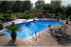 Cardinal 16' x 39' Lazy-L In Ground Pool Kit | <b>Full Width Inside Liner Over Step</b> | 6" Radius Corner | Steel Wall | 63644