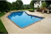 Cardinal 18' x 43' Lazy-L In Ground Pool Kit | <b>Full Width Inside Liner Over Step</b> | 6" Radius Corner | Steel Wall | 63645