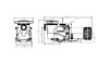 Hayward XE Series MaxFlo Ultra-High Efficiency Variable Speed Pool Pump | 1.65 Total HP 230V/115V | W3SP2310X15XE | 64462