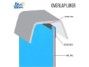 12' Round Solid Blue Over-Lap Above Ground Pool Liner | 48" - 52" Wall | Standard Gauge | NL321-20 | 64998