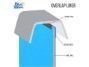 12'x20' Oval Solid Blue Standard Gauge Above Ground Pool Liner | Overlap | 48" - 54" Wall | 201220 | 65048