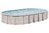 Malibu 18'x33' Oval Resin Hybrid Above Ground Pool with Premier Package | 52" Wall | PPMRN183352P | 65160