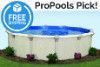 Oxford 12' Round Resin Hybrid Above Ground Pool with Premier Package | 52" Wall | 65209