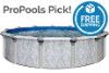 Sierra Nevada 8' Round Resin Hybrid Above Ground Pools with Standard Package| 52" Wall | 65219