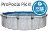 Sierra Nevada 12' Round Resin Hybrid Above Ground Pools with Premier Package| 52" Wall | 65222
