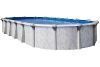 Sierra Nevada 12' x 18' Oval Resin Hybrid Above Ground Pools with Premier Package | 52" Wall | 65228