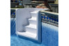 Coronado 18' Round Resin Hybrid Above Ground Pool Kit | <b>White In-Wall Pool Step</b> | Standard Package | 54" Wall | 65259